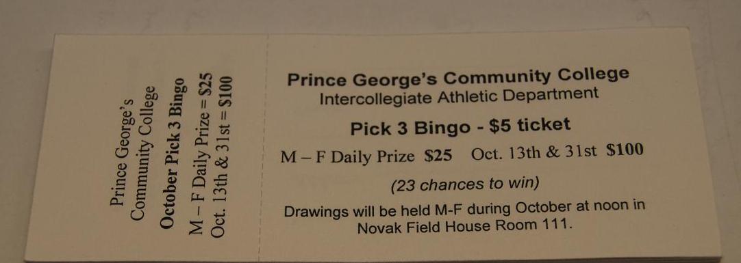The Athletic Department is having its Annual Raffle for 2015 Season