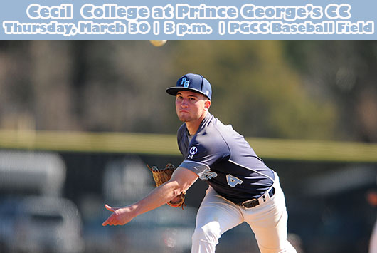Prince George's Baseball Hosts Cecil College On Thursday