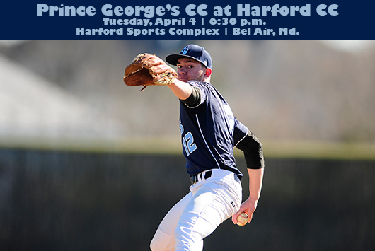 Prince George's Baseball Begins Three-Game Maryland JUCO Road Trip At Harford On Tuesday Night