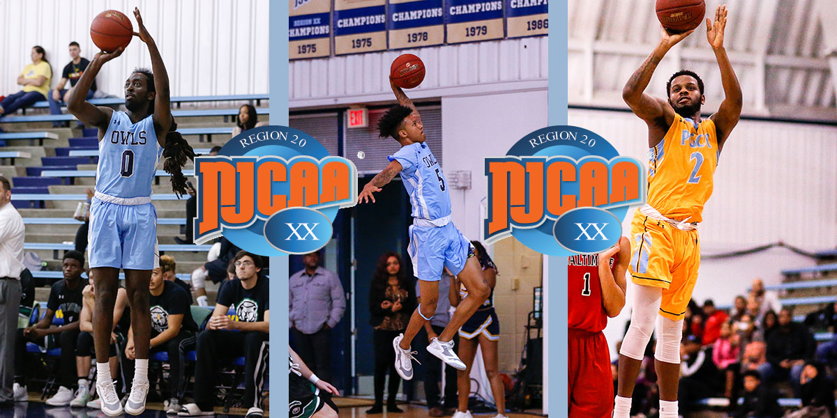 Prince George's Men's Basketball Players Johnson, Stone And Ford Receive All-NJCAA Region XX Division III Recognition
