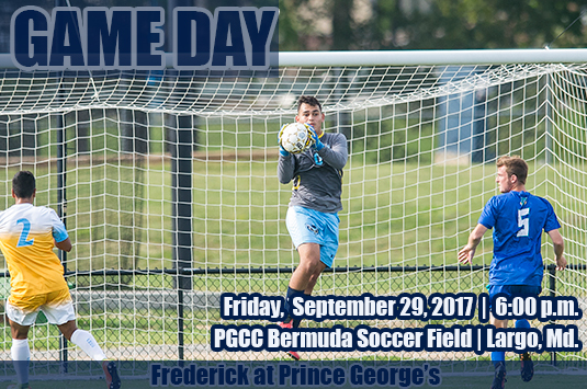 Prince George's Men's Soccer Returns Home To Host Frederick On Friday Evening