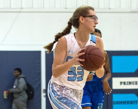 Seifert's Double-Double Lifts Prince George's Women's Basketball Past Cumberland County, 51-48