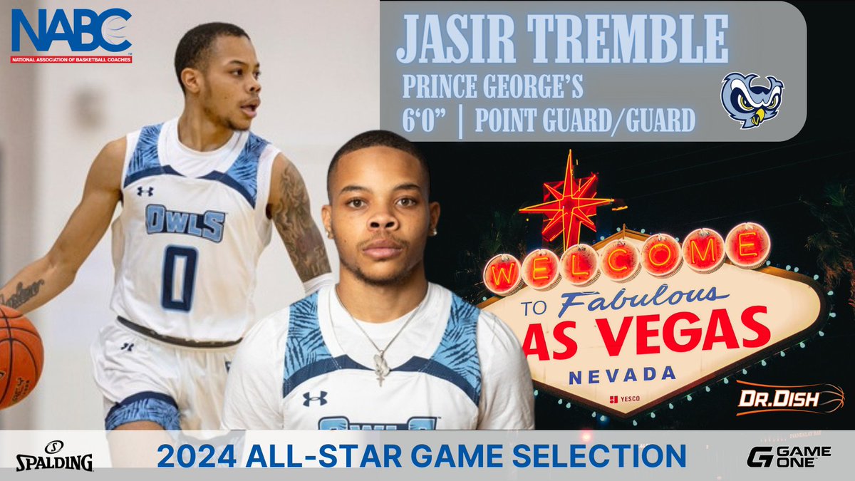 Jasir Tremble Selected To 2024 NJCAA Basketball All-Star Game