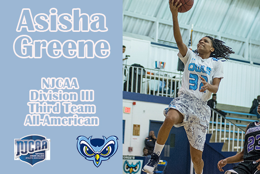 Prince George's Asisha Greene Named Women's Basketball NJCAA Division III Third Team All-American